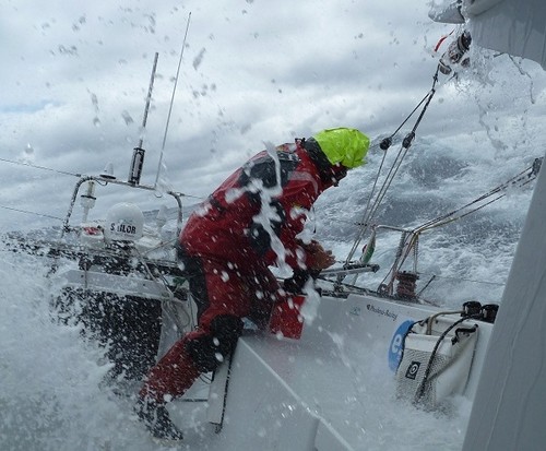 Total foam-up in the Roaring Forties © Global Ocean Race http://globaloceanrace.com